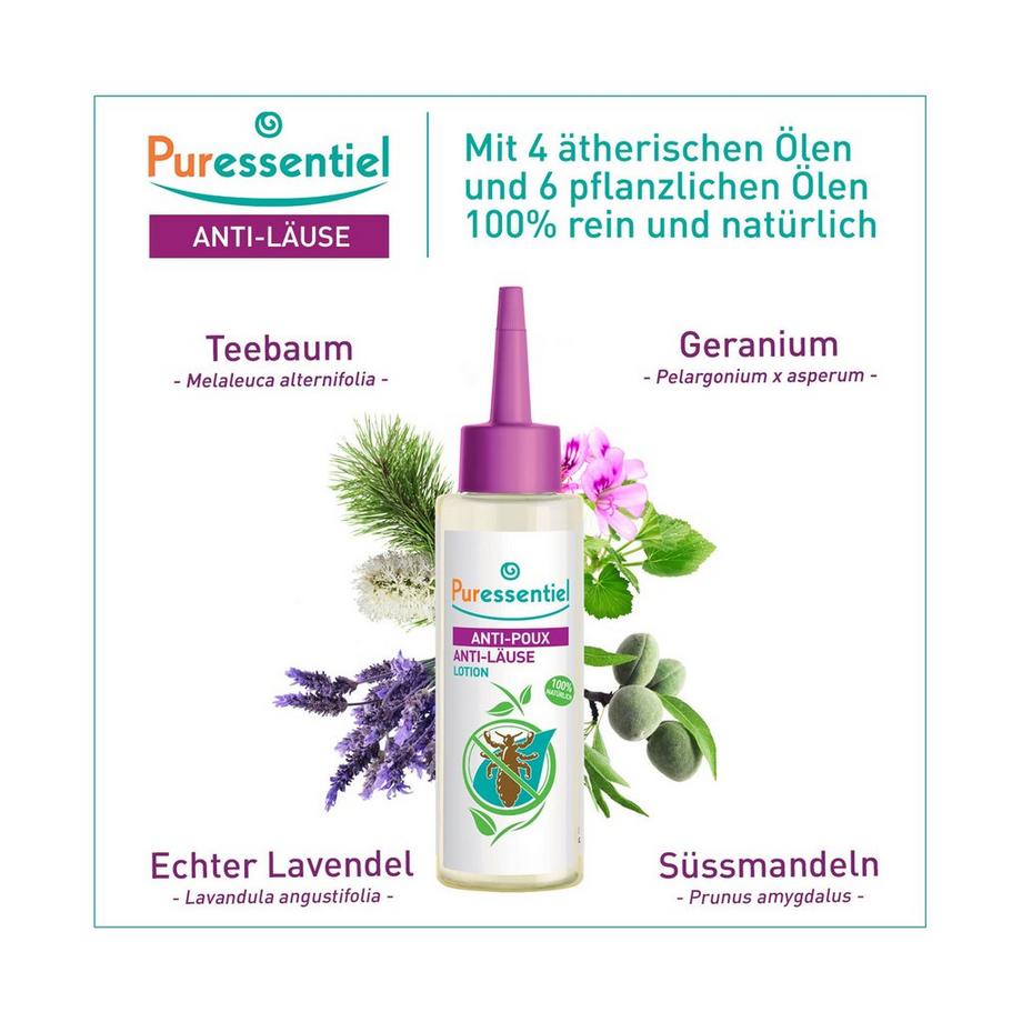 Puressentiel  ANTI-LÄUSE LOTION+KAMM Lozione Aanti-Pidocchi + Pettine 