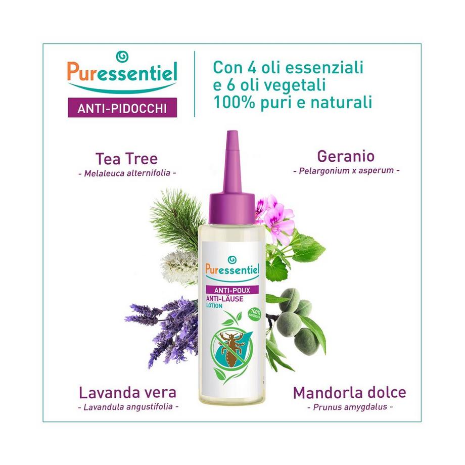Puressentiel  ANTI-LÄUSE LOTION+KAMM Lozione Aanti-Pidocchi + Pettine 