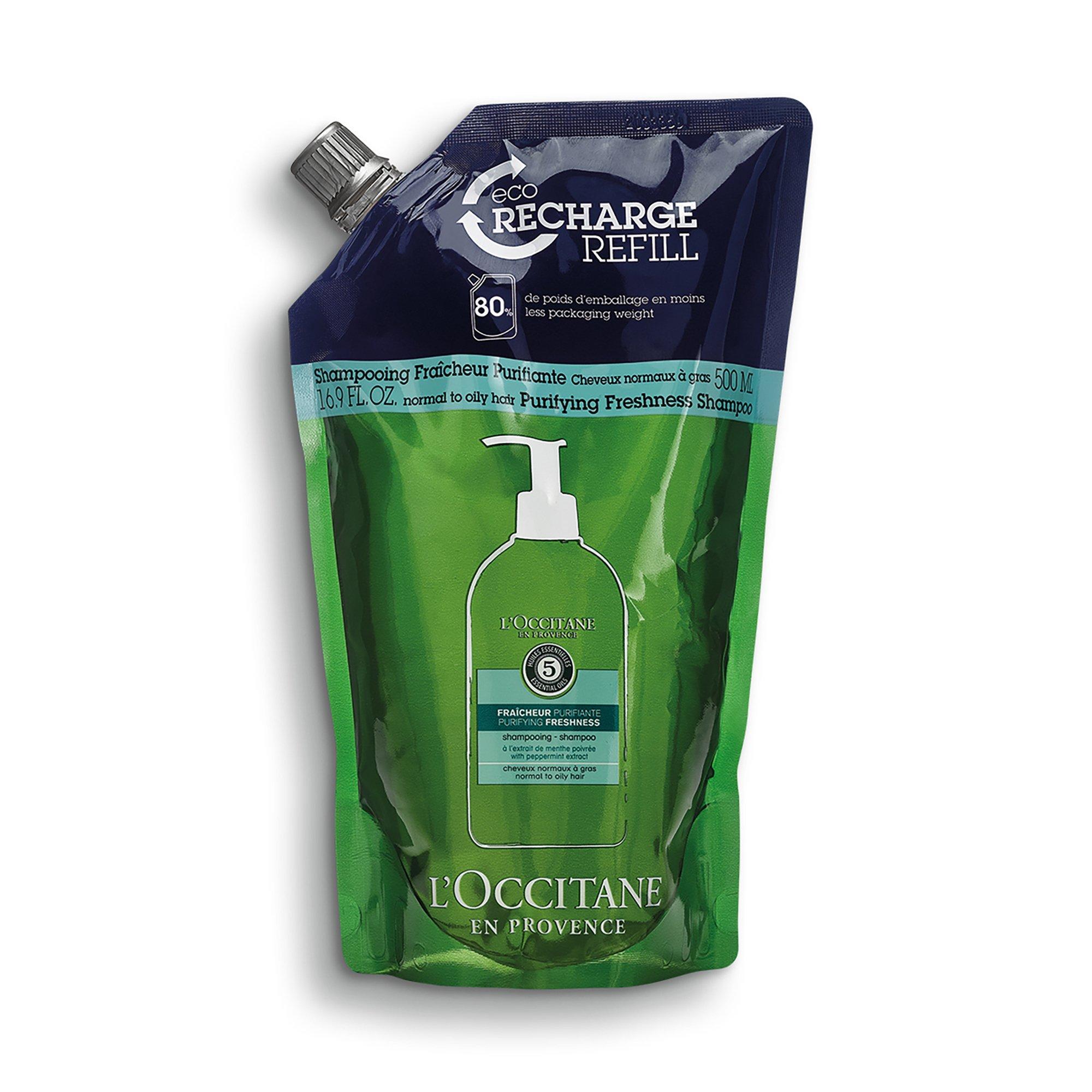 L'OCCITANE Revitalisierende Frische Nachfuell Shampoo Ökologische Nachfüllpackung Aromachologie Revitalisierende Frische Shampoo  