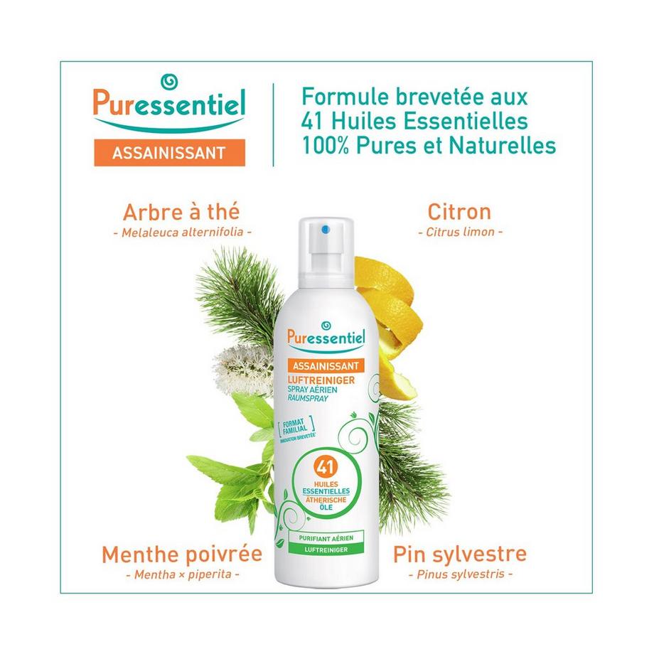 Puressentiel  RAUMSPRAY 41 AETH.OELE Luftreiniger Raumspray Mit 41 ätherischen Ölen 