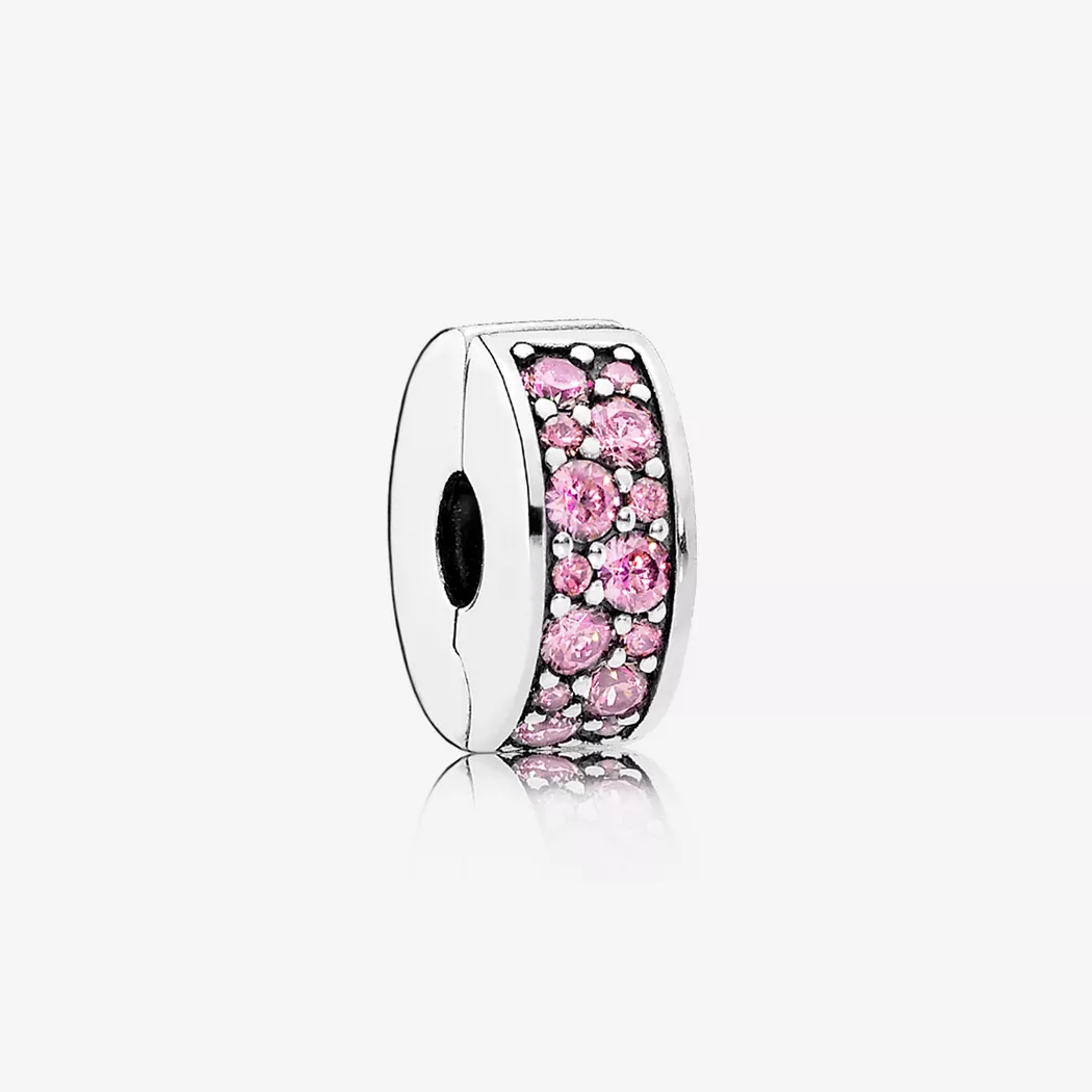 Pandora Pink Shining Elegance Spacer Clip
