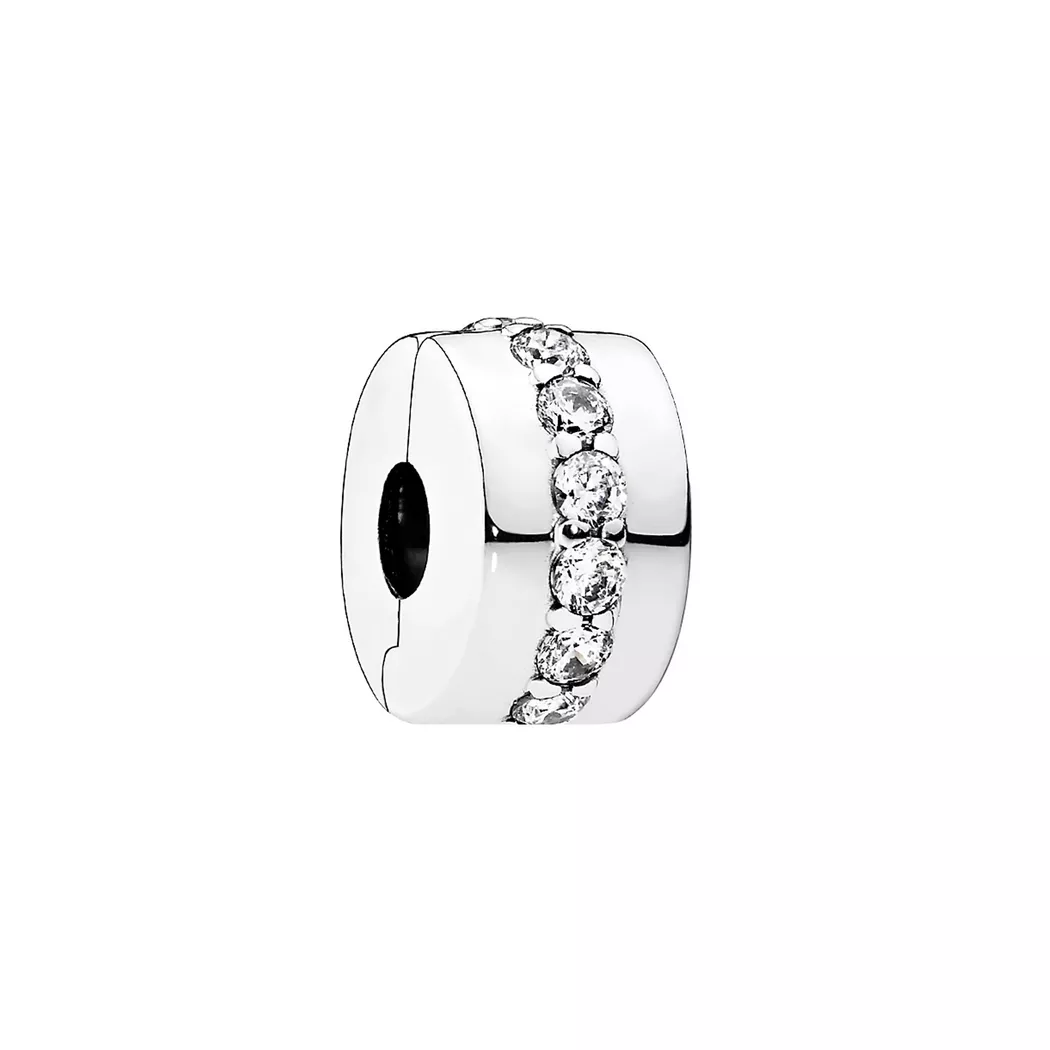 Pandora Shining Path Clip Spacer - silver  female