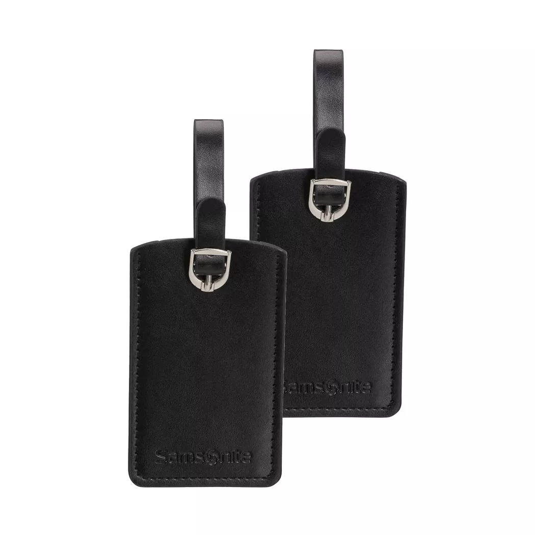 Samsonite - Rect.luggage Tag X2, One Size, Black