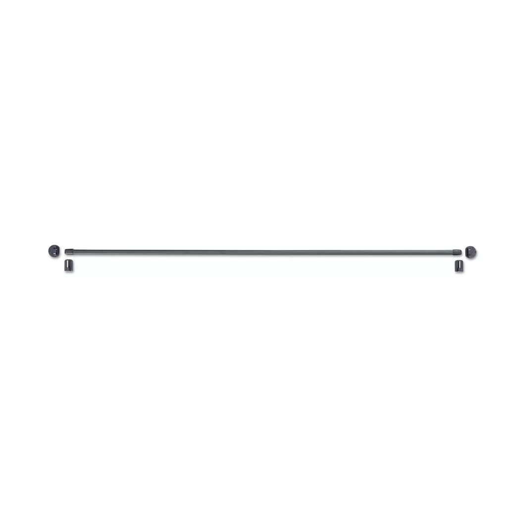 Manor -  Vitragenstange Set plus anthra., 80-140cm, Anthrazit
