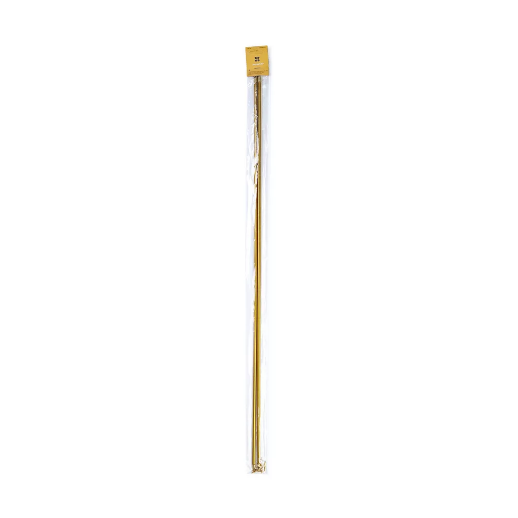 Manor -  Vitragenstange Set messing rund, 80-140cm, Kupfer