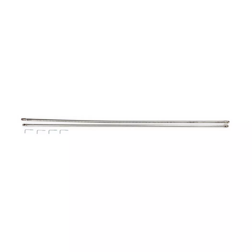 Home - Manor Vitragenstange Set chrome rund, 60-80 cm