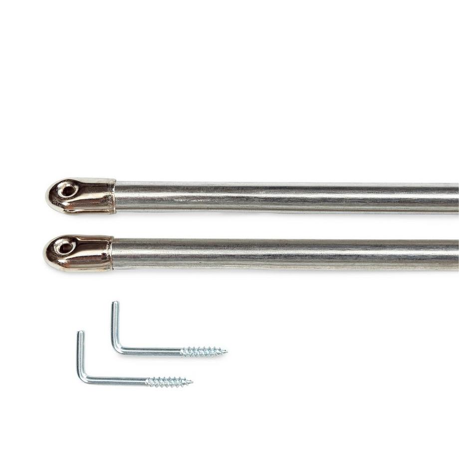 Home Asta per tendine nichel rotondo 