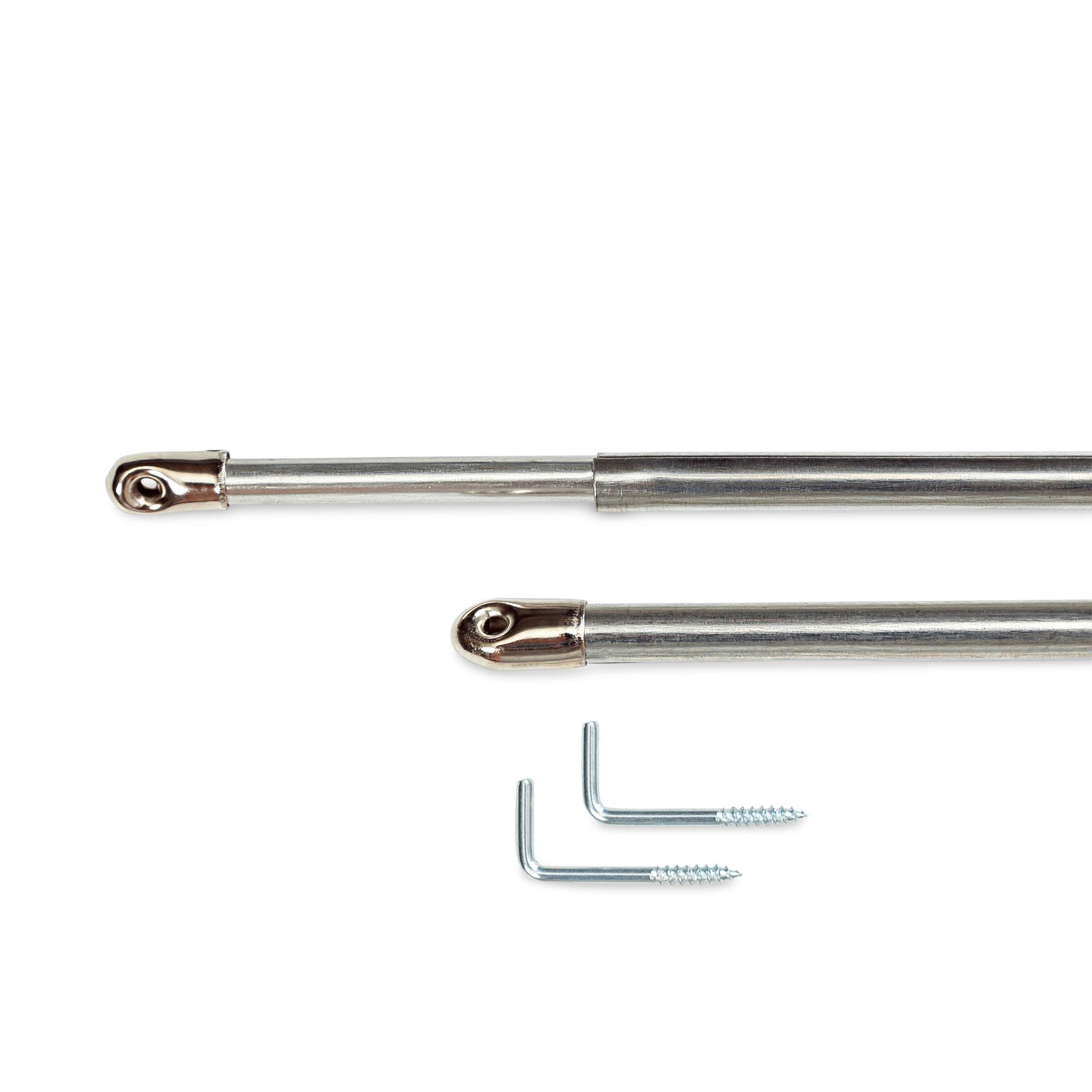 Home Barre de vitrage nickel rond 