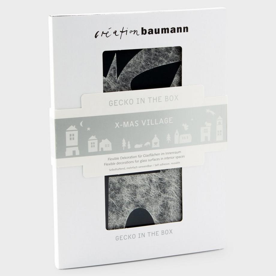 Creation Baumann X-Mas Village Fensterdekoration Gecko in the Box 