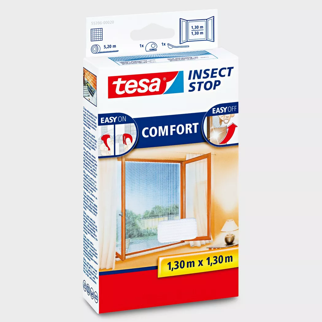 Tesa - Fliegengitter, 100X100, Weiss