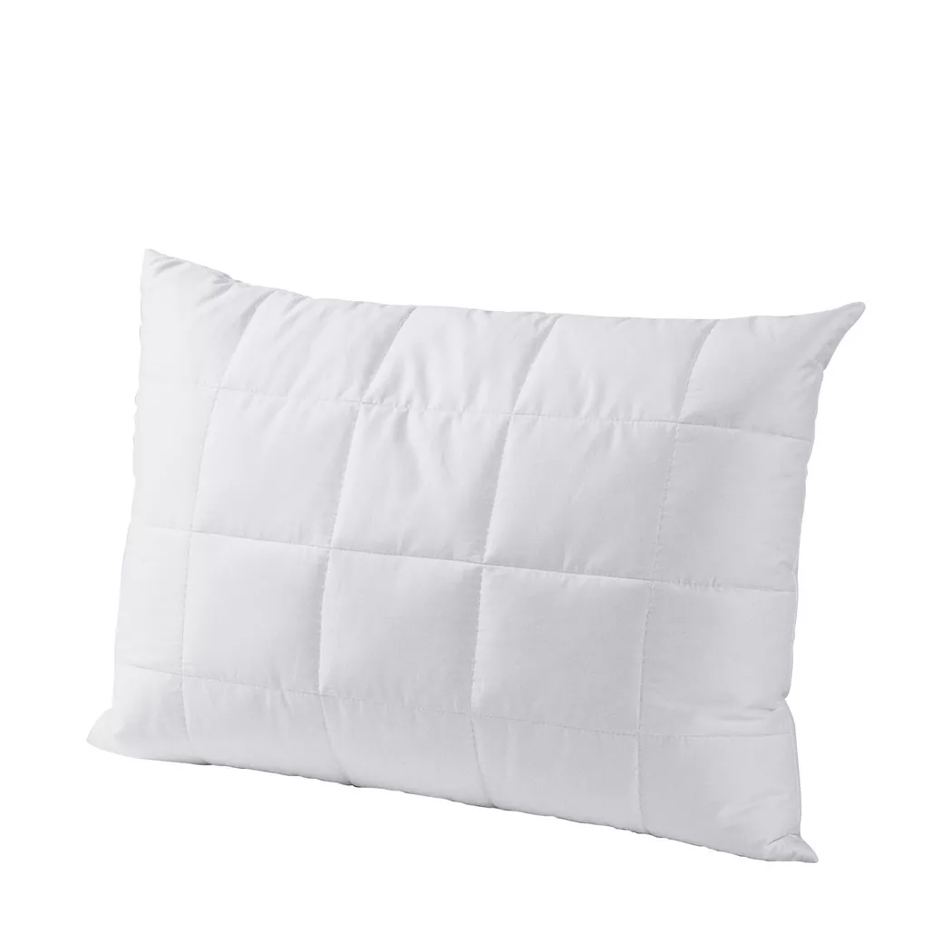 DOR - Mittelfestes Kopfkissen, Linum Mittelfestes Kopfkissen, 50 x 90 cm, Weiss