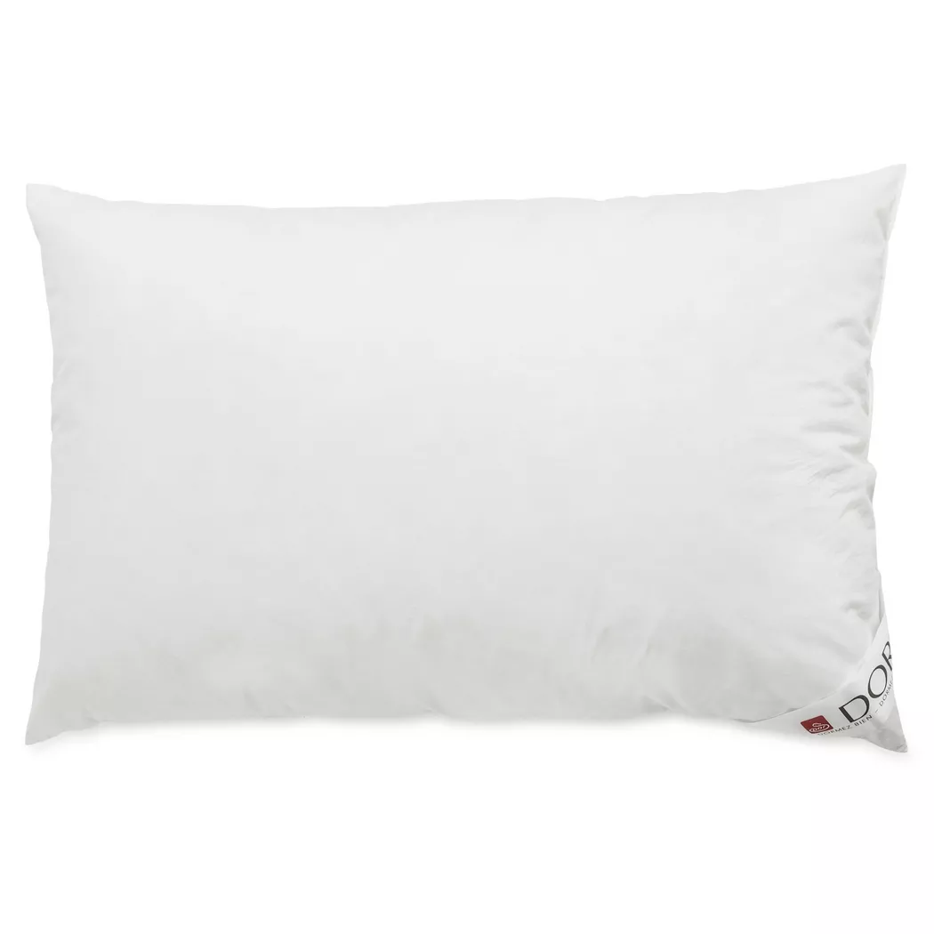 DOR - 1-Kammer-Federkissen, -Luxus 1-Kammer Federkissen, 50 x 90 cm, Weiss