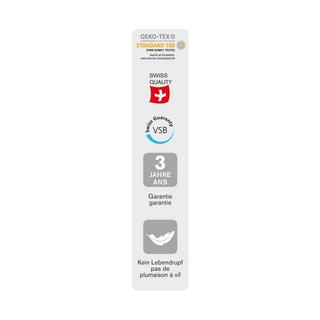 DOR Mittelfestes Daunen-/Federkopfkissen Swiss 