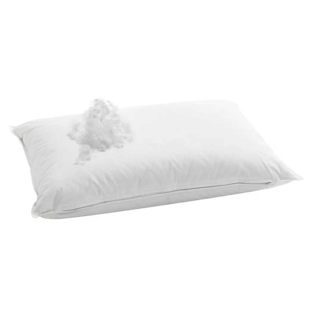 Billerbeck - Anpassbares Daunen-/Federkopfkissen, Casa Fibre Anpassbares Daunen Federkopfkissen, 60 x 60 cm, Weiss