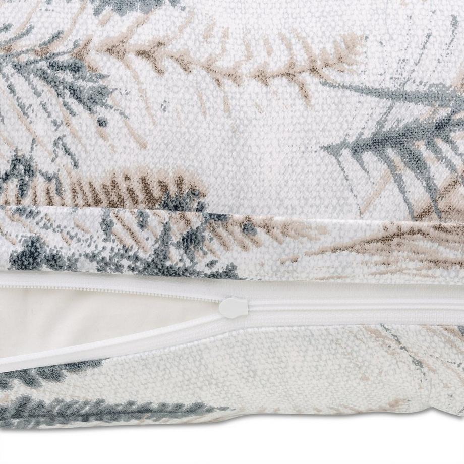 ZUCCHI Ferns V.G6 Grigio Federa del cuscino  