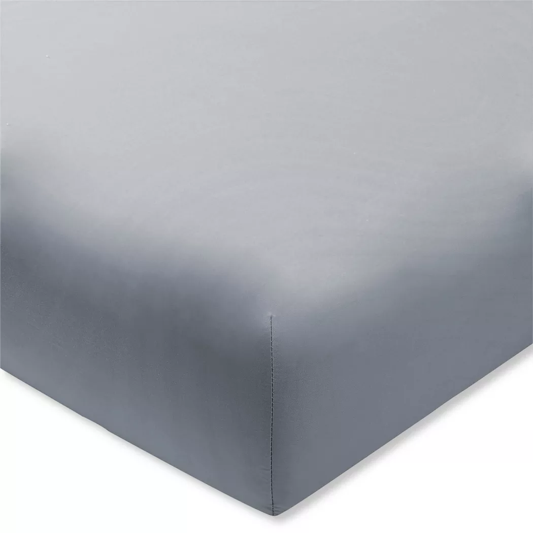 Manor - Fixleintuch, Sateen Luxe Fixleintuch, 100 x 200 x 23 cm, Silber