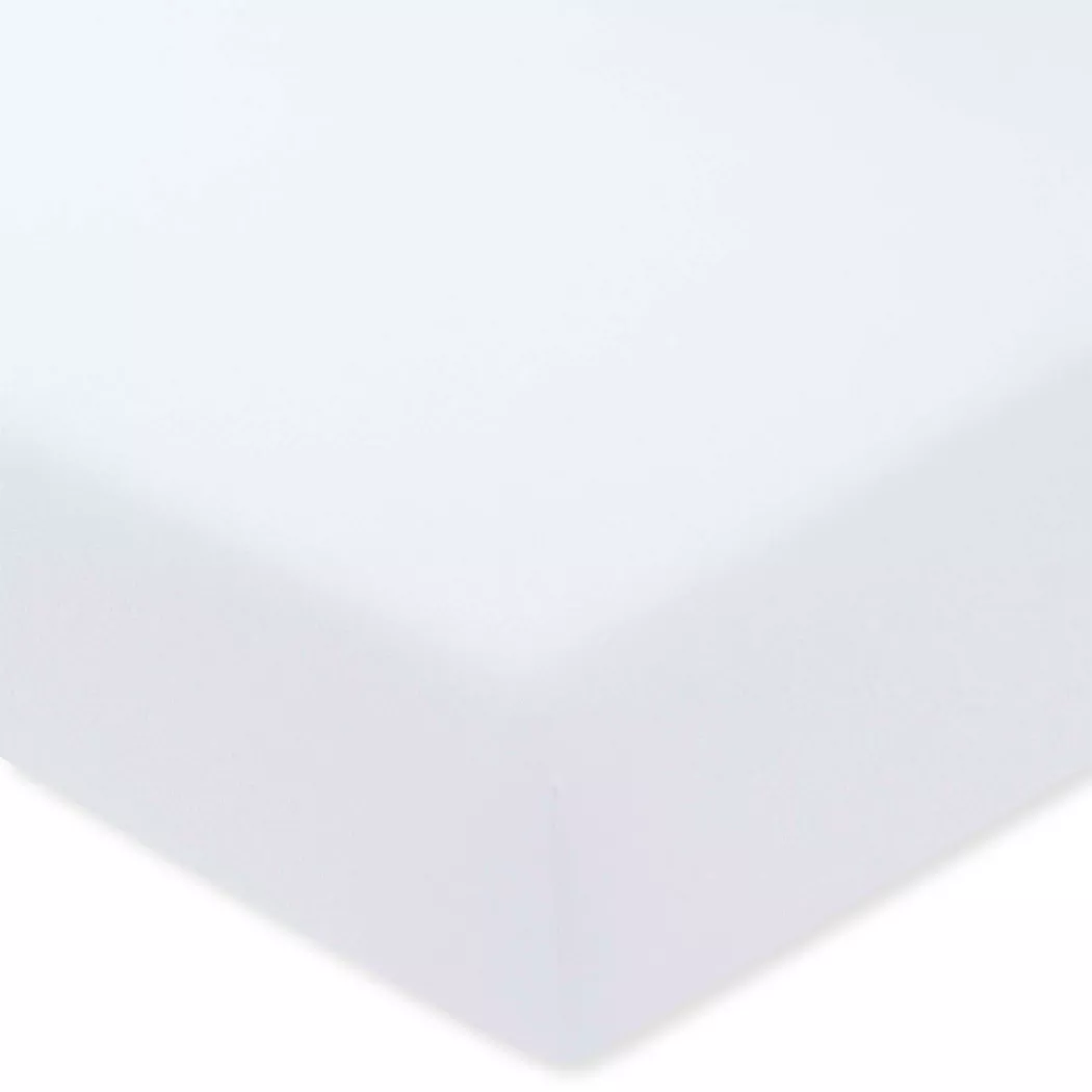 Manor Jersey Deluxe Fitted Sheet White 180-200x200x22cm