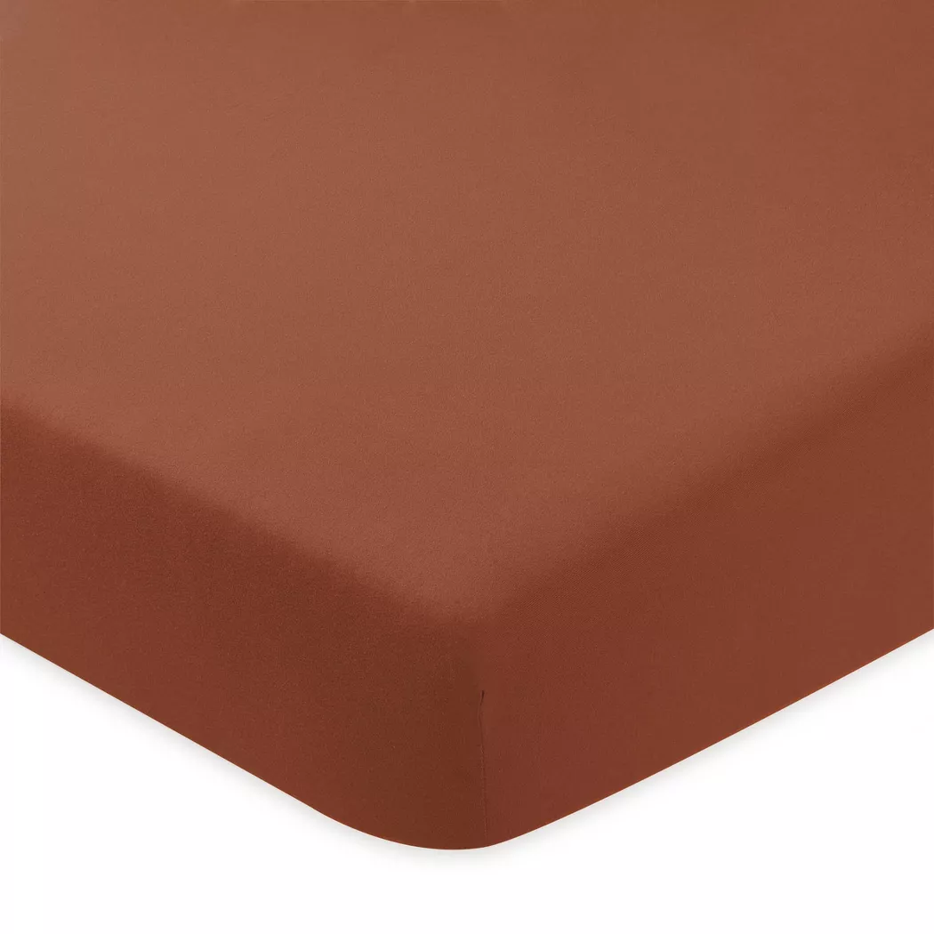 Manor Jersey Deluxe Fitted Sheet Rust