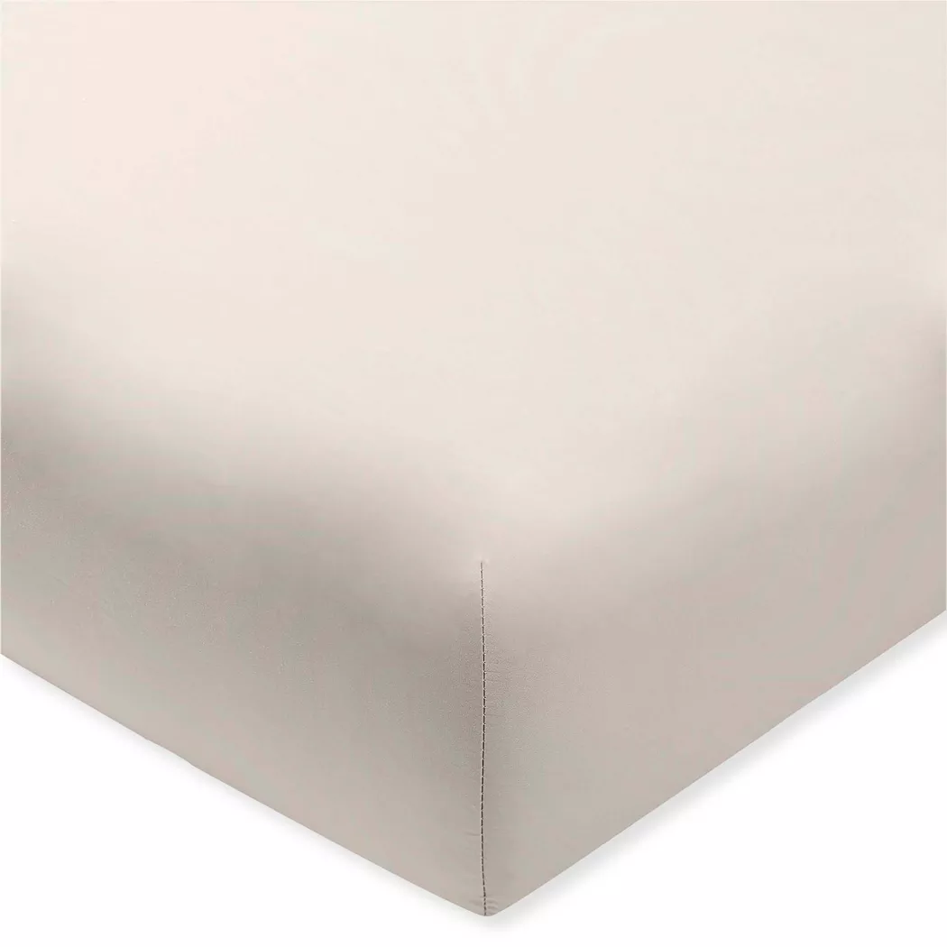 Manor - Fixleintuch, Sateen Luxe Fixleintuch, 160 x 200 x 23 cm, Beige