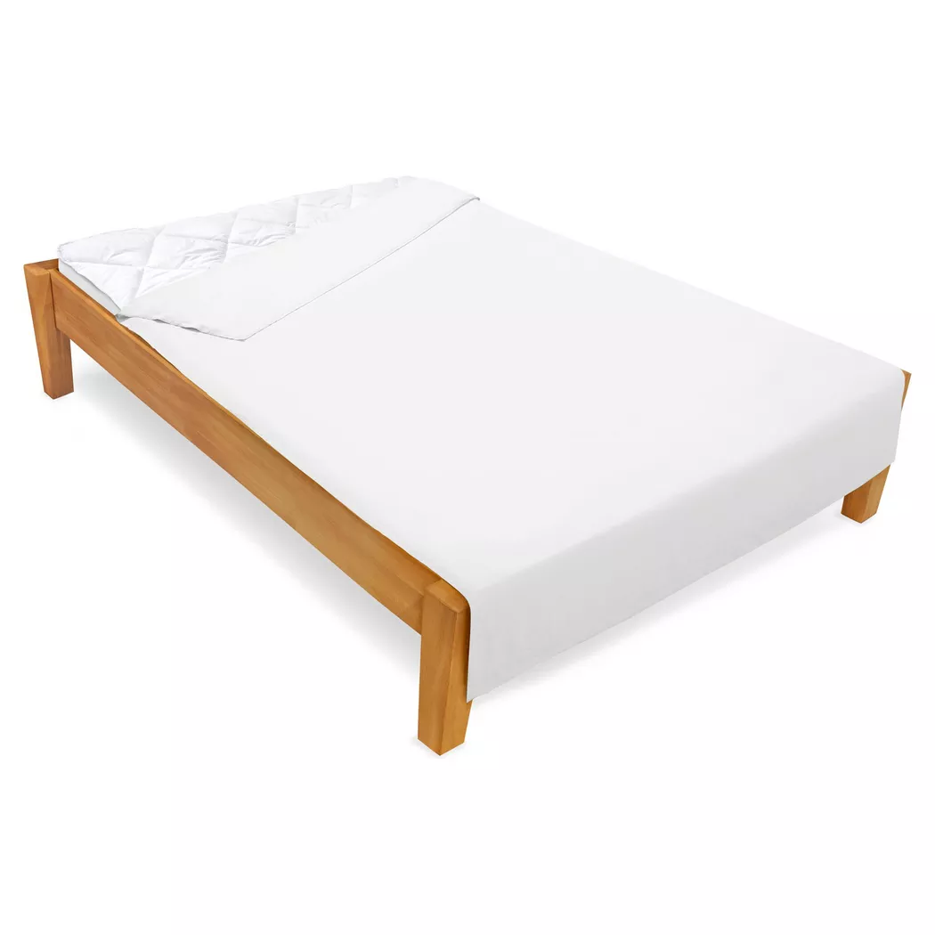 Manor Sateen Luxe Fitted Sheet White 240x260cm