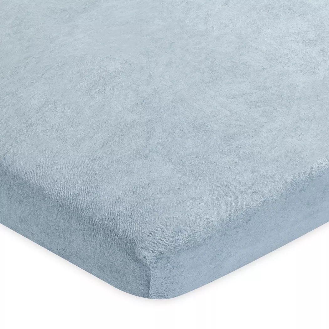 Manor - Fixleintuch, Frottee Fixleintuch, 180-200 x 200-220 x 35 cm, Himmelblau