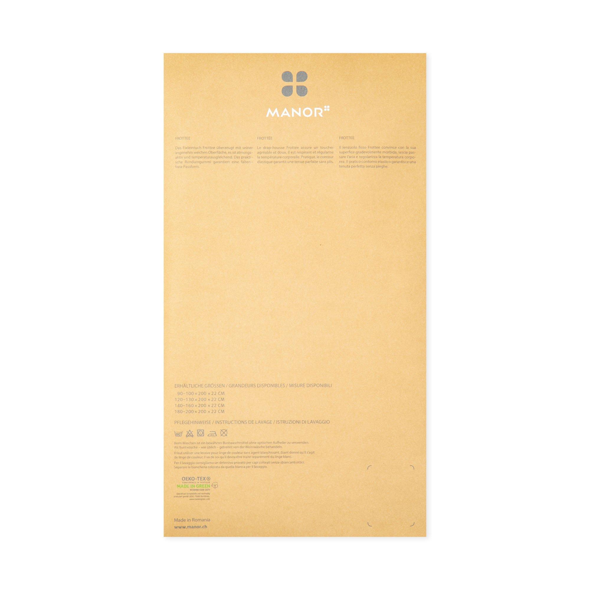 Manor Frottee Fixleintuch  