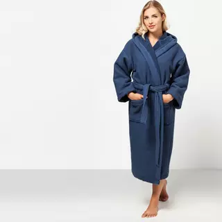 Manor Collections Accappatoio, unisex Waffle Blu
