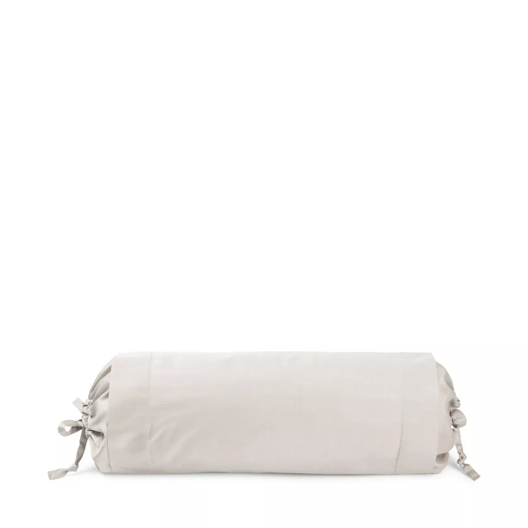 Manor - Nackenrollenbezug, Sateen Luxe Nackenrollenbezug, 19 x 44, Beige