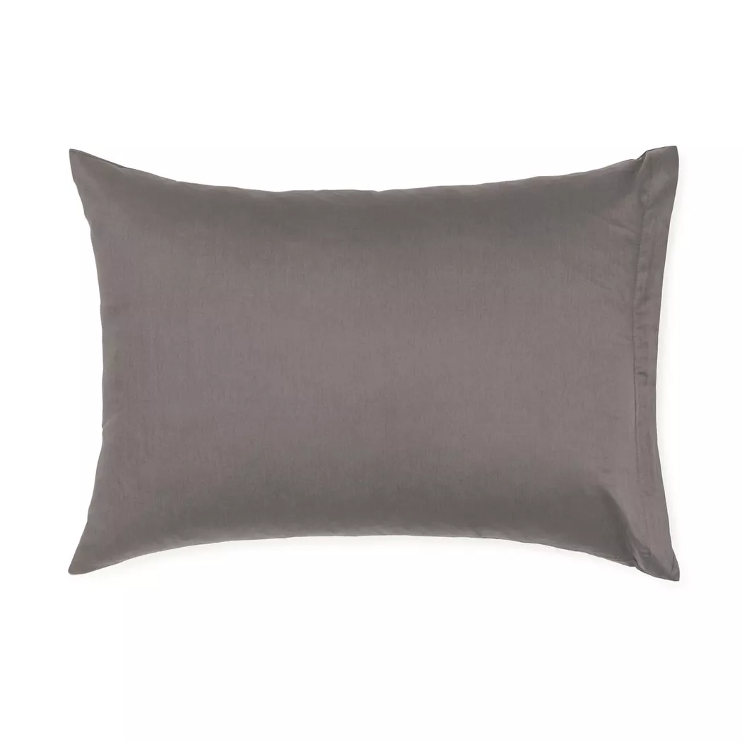 Manor - Kissenbezug, Sateen Luxe Kissenbezug mit Reissverschluss, 30 x 40 cm, Grau