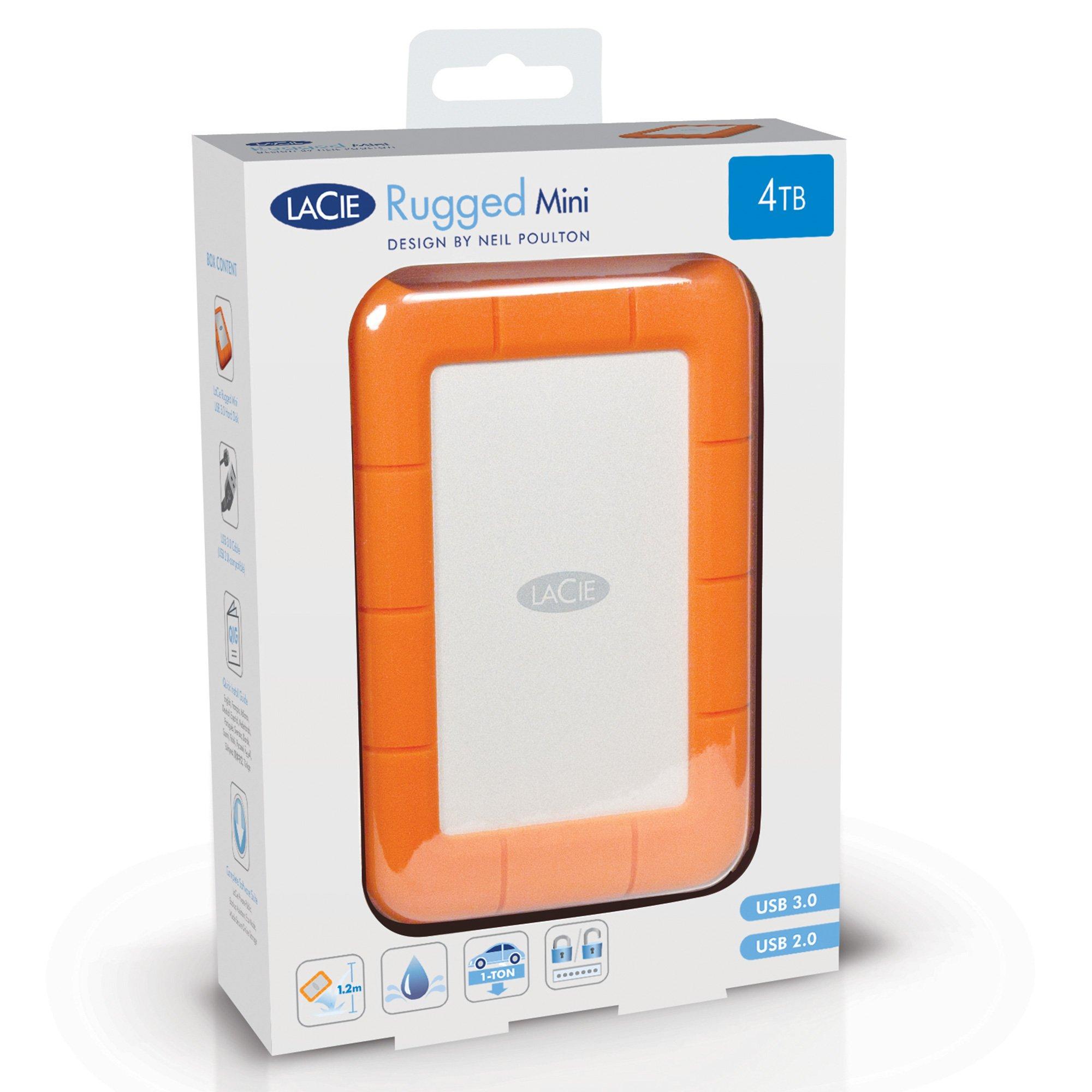 LACIE Rugged Mini Hard disk esterno per USB 3.0 