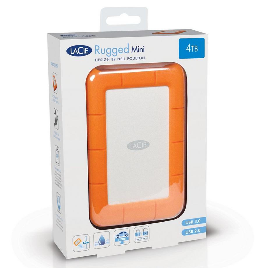LACIE Rugged Mini Externe Festplatte USB 3.0 