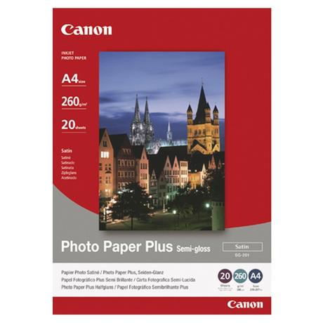 Canon Semi Glossy SG-201 Fotopapier, 20 Blatt 