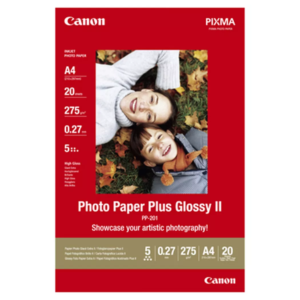 Canon – Plus PP201A4, Fotopapier, 20 Blatt, DIN A4