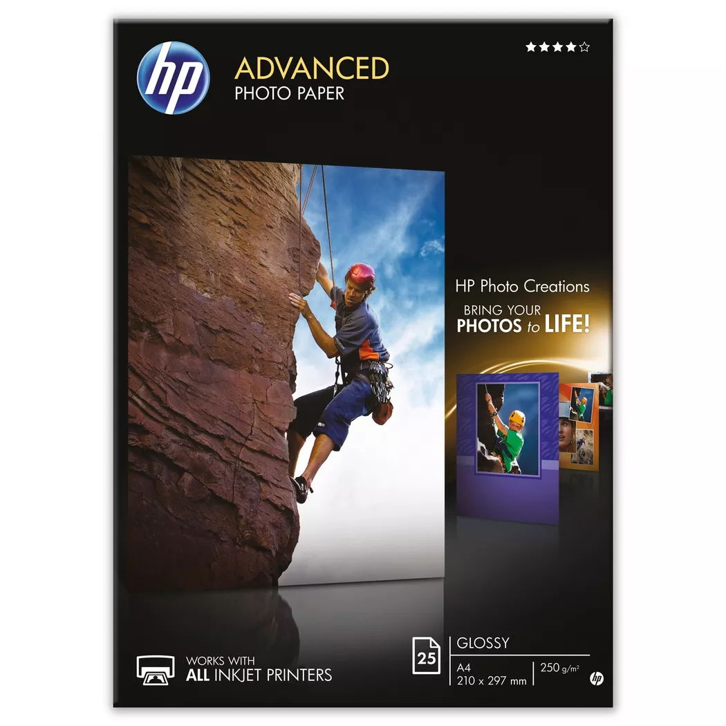 Hewlett-Packard – Advanced, Fotopapier 25 Blatt, DIN A4