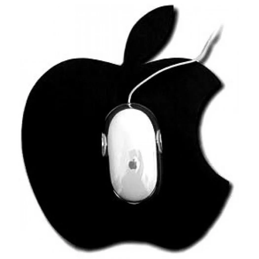 MaxUpgrades - Apple Shaped, Mausmatte, Black