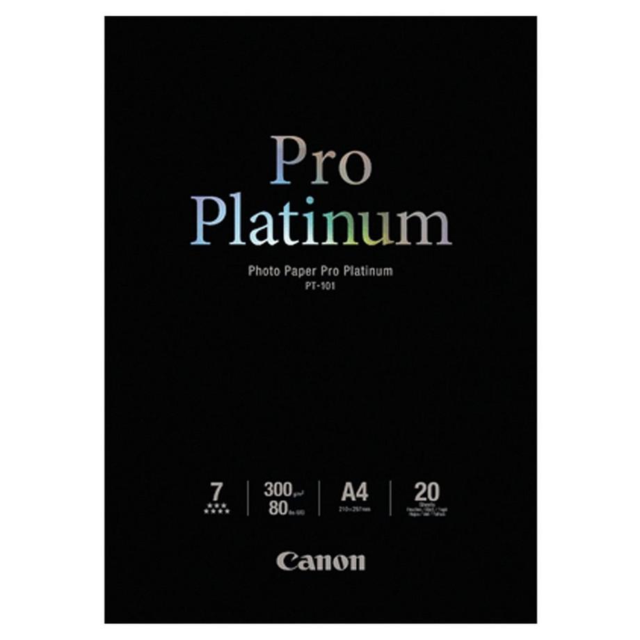 Canon Pro Platinum PT 101 Carta per fotografie, 20 fogli 