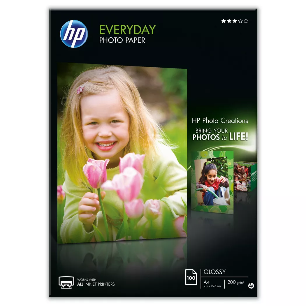 Hewlett-Packard – Everyday Q2510A, Fotopapier 100 Blatt, DIN A4