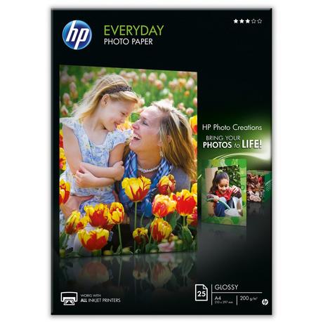 HEWLETT PACKARD Everyday Papier photo 25 feuilles 