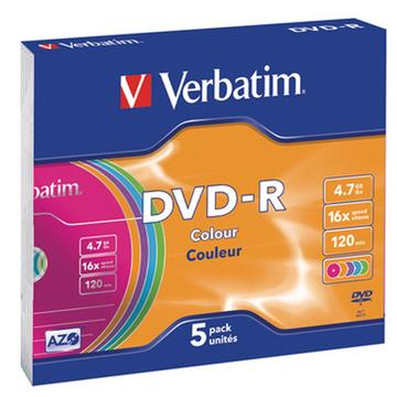 VER DVD-R SLIM 5 PCS