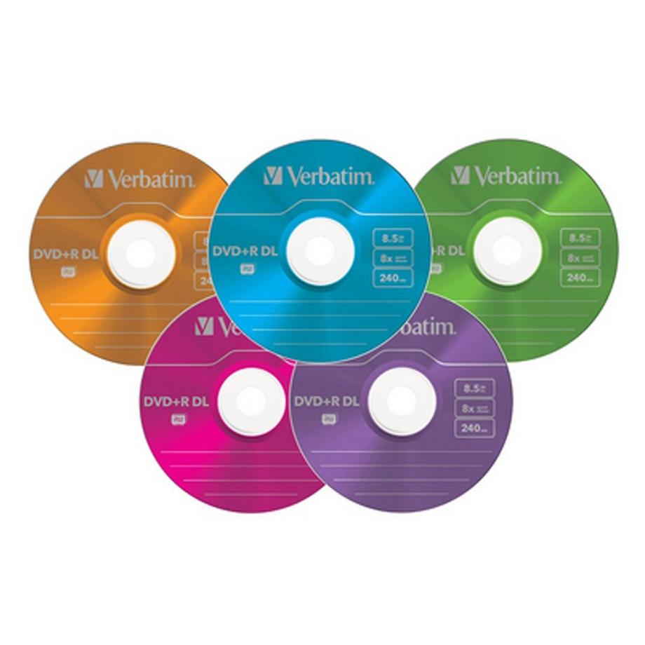 Verbatim DVD-R 4.7GB (120min), 5 Stück VER DVD-R SLIM 5 PCS 