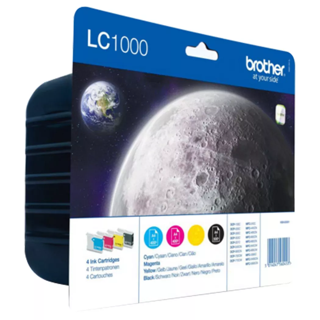 Brother – Lc 1000, Multipack, Tintenpatronen, Cyan, Magenta, Yellow, Black