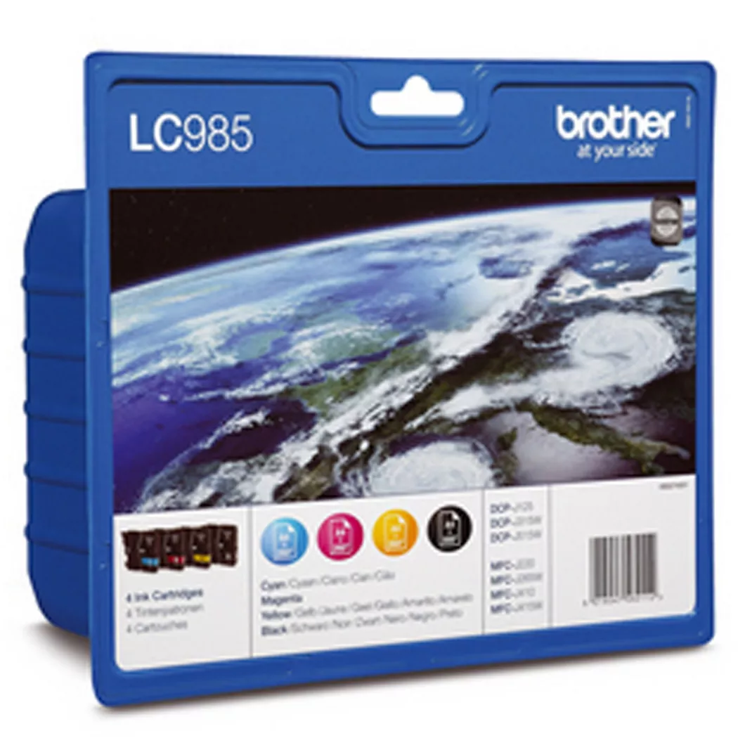 Brother – Lc 985, Multipack, Tintenpatronen, Cyan, Magenta, Yellow, Black