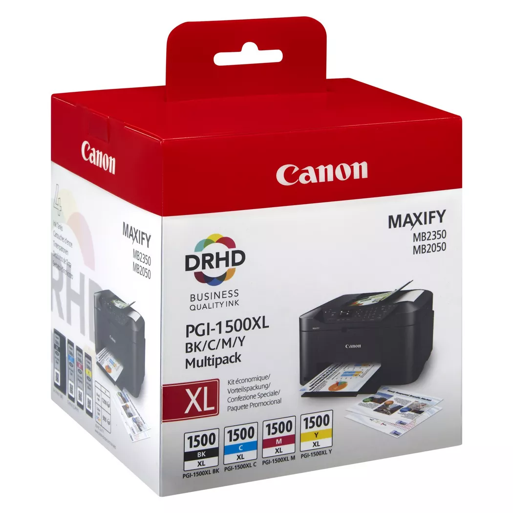 Canon – Pgi 1500 Xl, Multipack, Tintenpatronen, Cyan, Magenta, Yellow, Black, XL