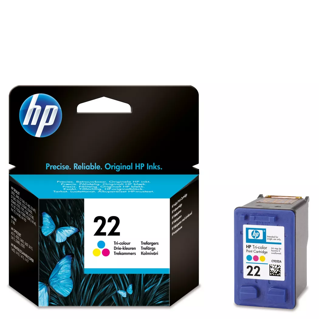 Hewlett-Packard – 22, Tintenpatrone, Cyan, Magenta, Yellow