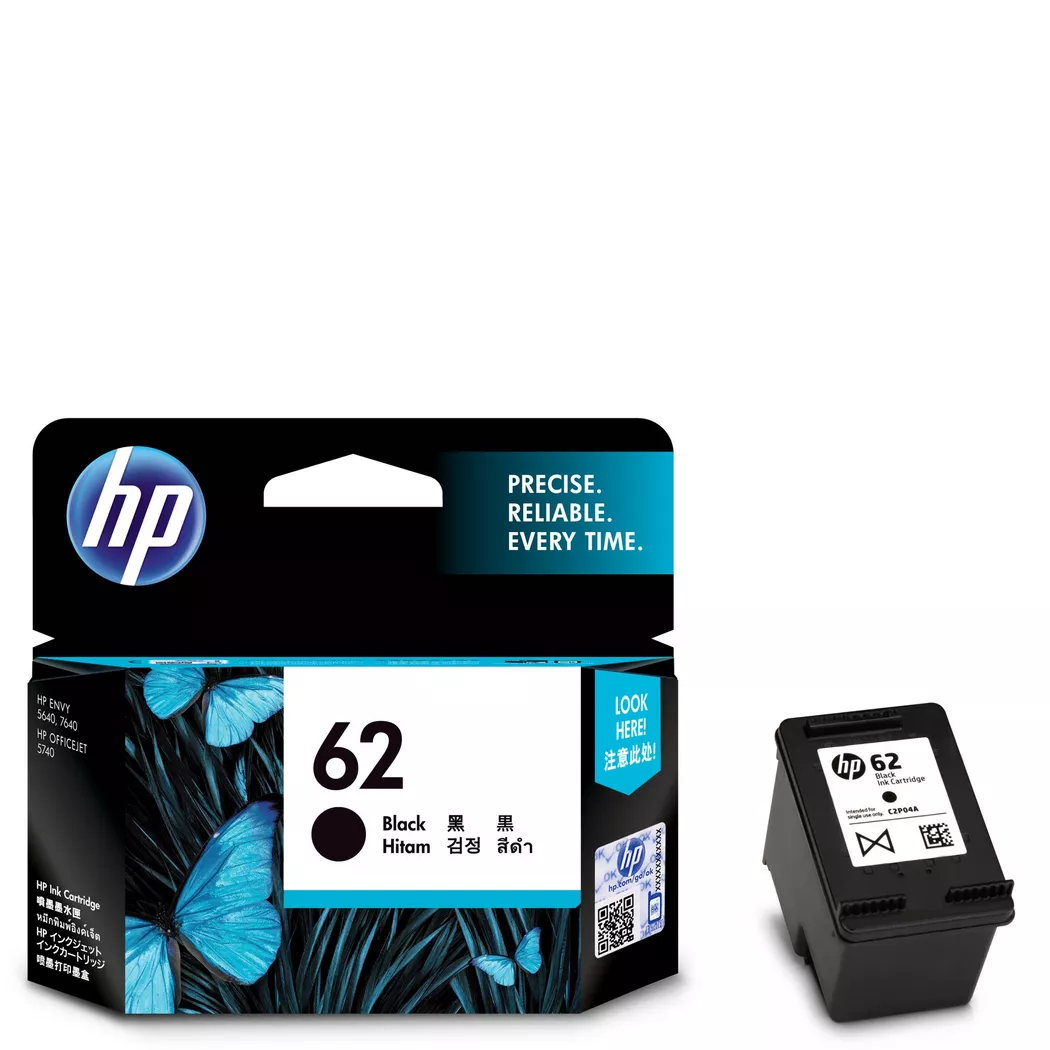 Hewlett-Packard – 62, Tintenpatrone, Black