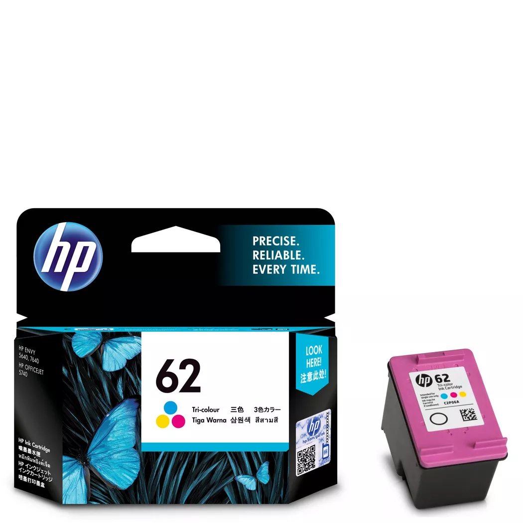Hewlett-Packard – 62, Tintenpatrone, Cyan, Magenta, Yellow