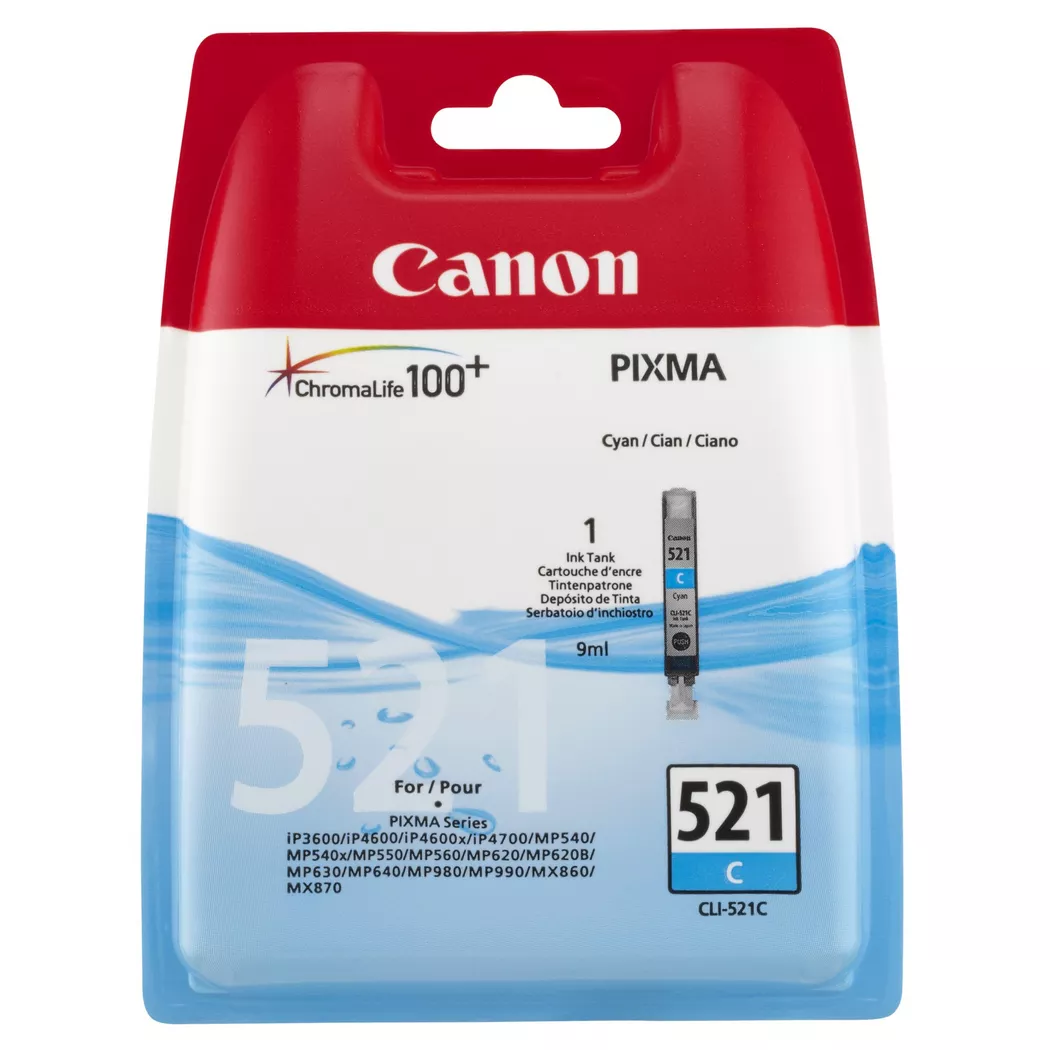 Canon – Cli 521, Tintenpatrone, Cyan-Blau