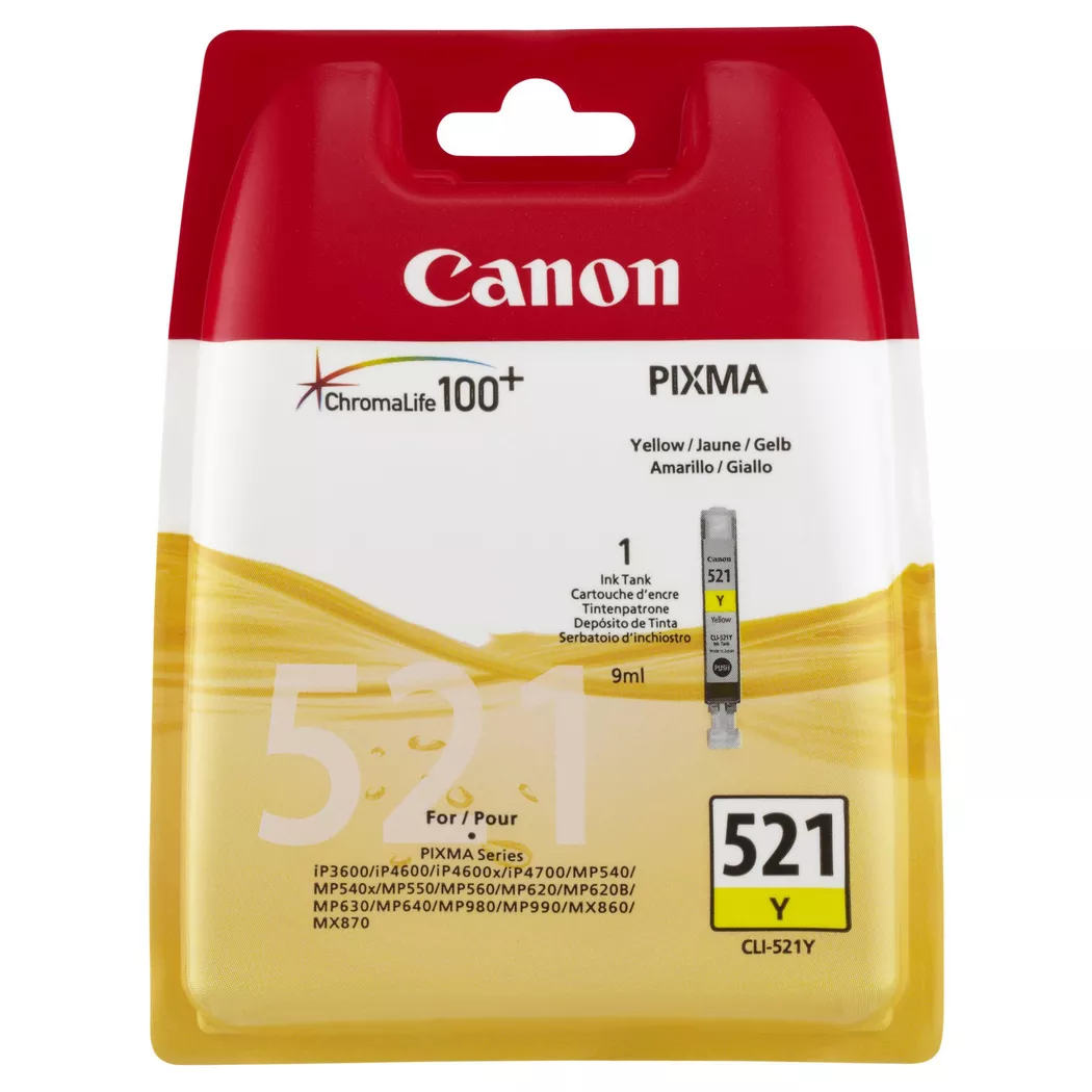 Canon – Cli 521, Tintenpatrone, Gelb