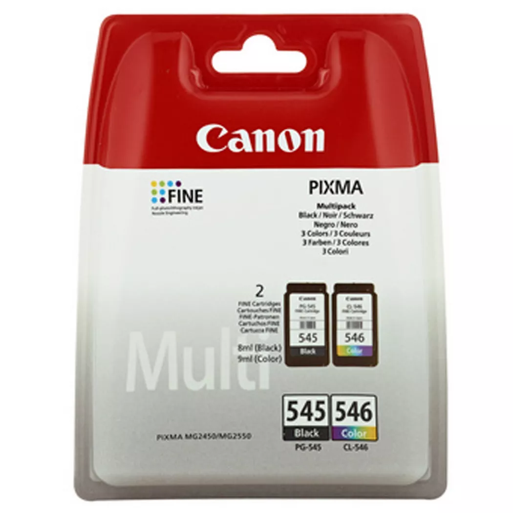Canon – 545, 546, Multipack, Tintenpatronen, Cyan, Magenta, Yellow, Black
