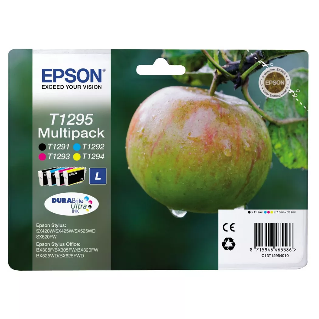 Epson – T129541, Multipack, Tintenpatronen, Cyan, Magenta, Yellow, Black